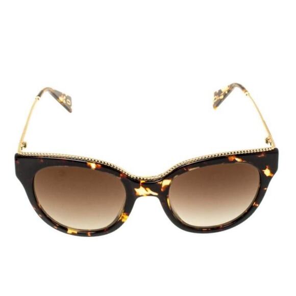 Marc Jacobs Brown Tortoise Gradient 165/S Twisted Temple Cat Eye Sunglasses main image 9